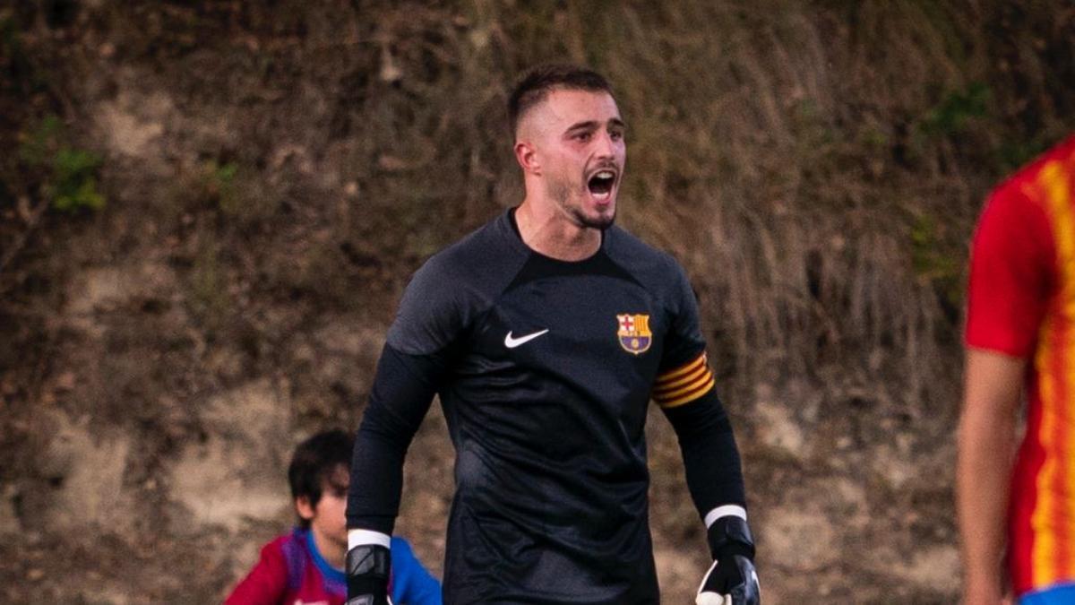 Arnau Tenas volverá a ser el capitán del Barça Atlètic en Calahorra