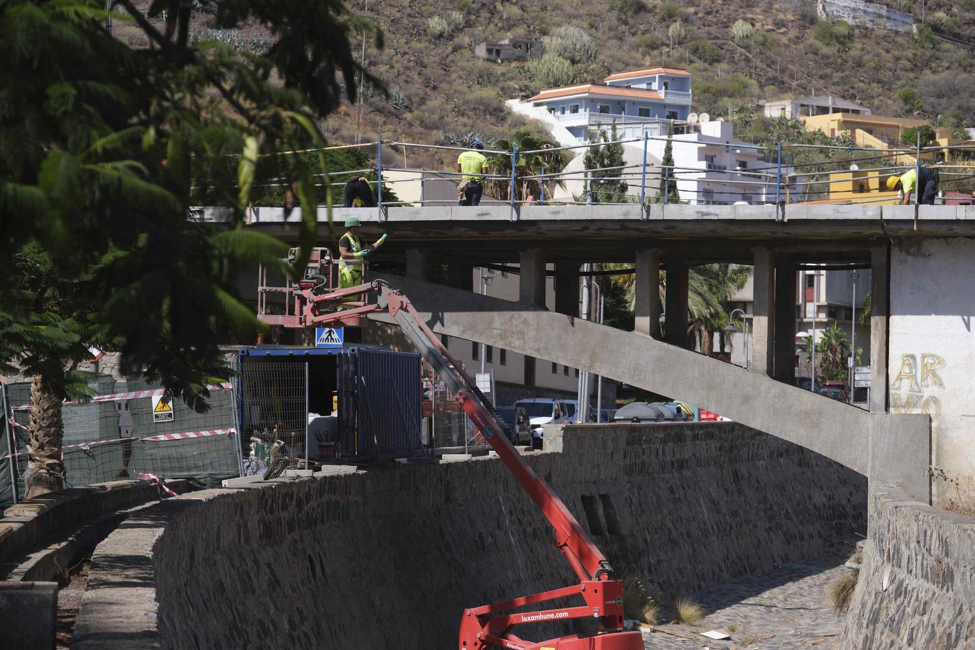 Obras en el puente de San Andrés