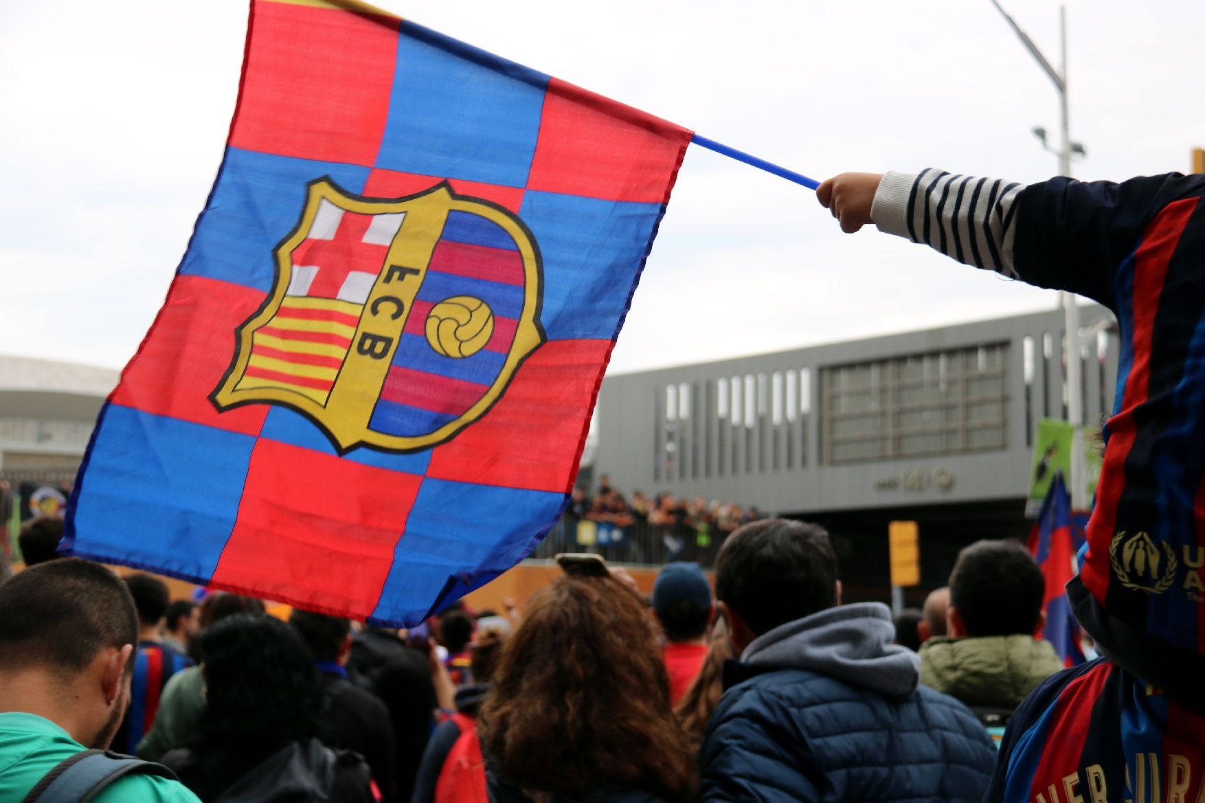 La rua de campions del Barça, en imatges