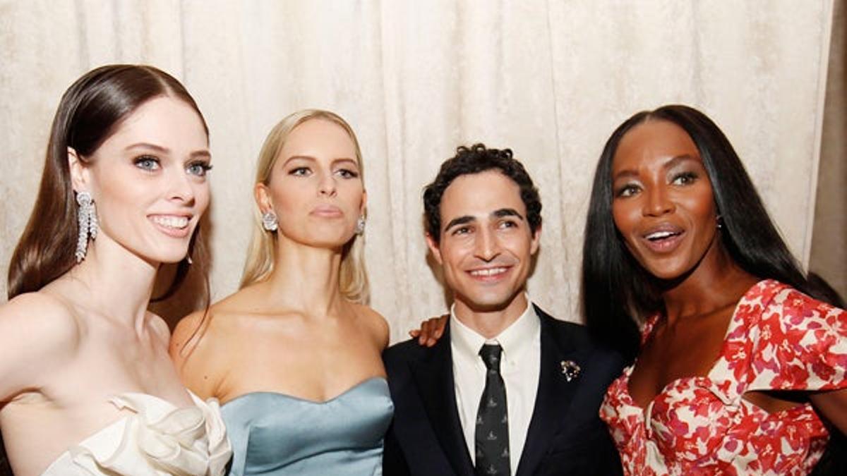 Coco Rocha, Karolina Kurkova, Naomi Campbell y Zac Posen