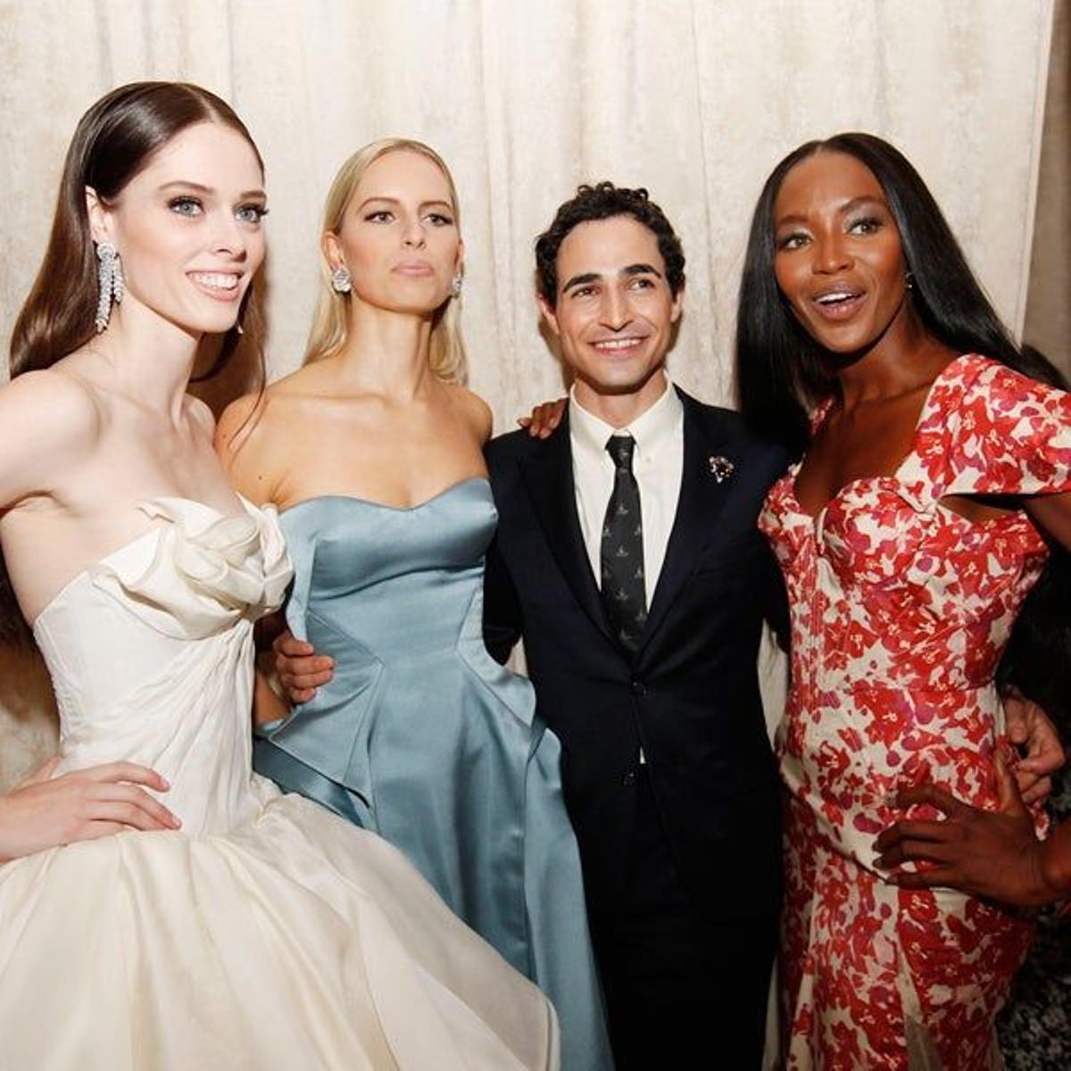 Coco Rocha, Karolina Kurkova, Naomi Campbell y Zac Posen