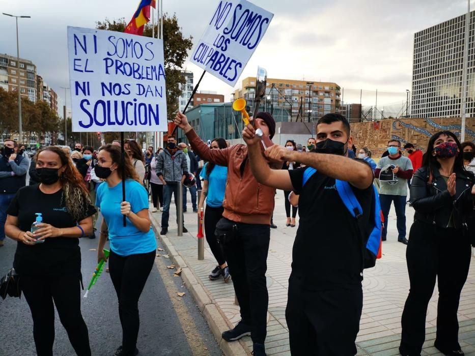 Hosteleros protestan en Cartagena