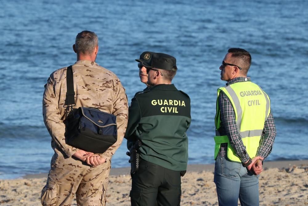 Las imágenes del accidente aéreo en La Manga