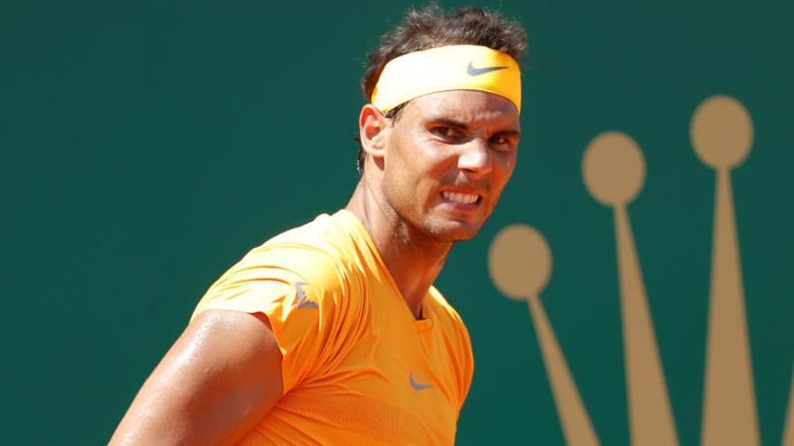 Rafa Nadal, durante el partido.