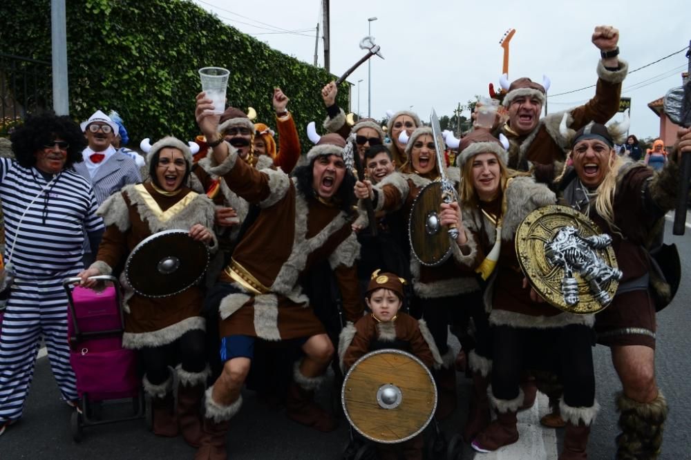 Aldán y Moaña celebran el final del Carnaval. // G. Núñez