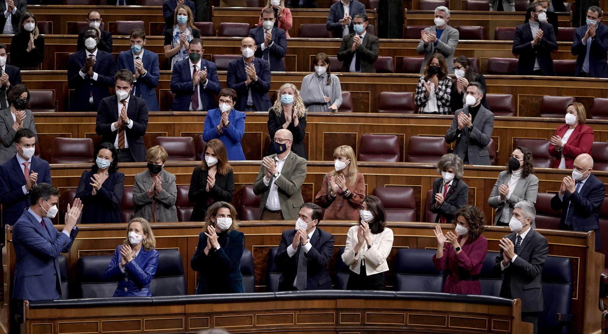 Pleno Presupuestos 2022. Pedro Sánchez. FOTO JOSÉ LUIS ROCA