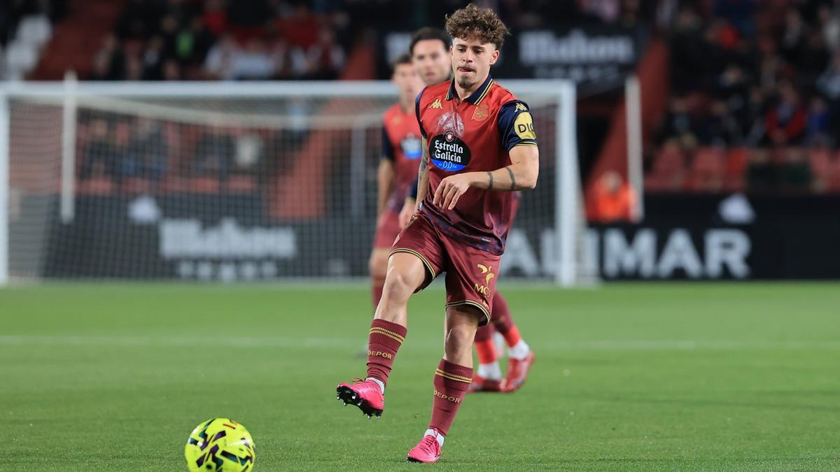 Mario Soriano durante el partido
