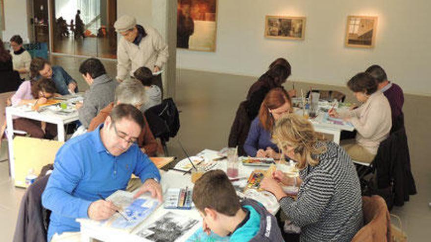 Un taller de Pedro Cano en la fundación que lleva su nombre.