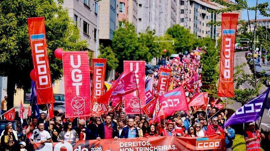 Primero de Mayo en Vigo: por la paz, mejores salarios y vivienda digna