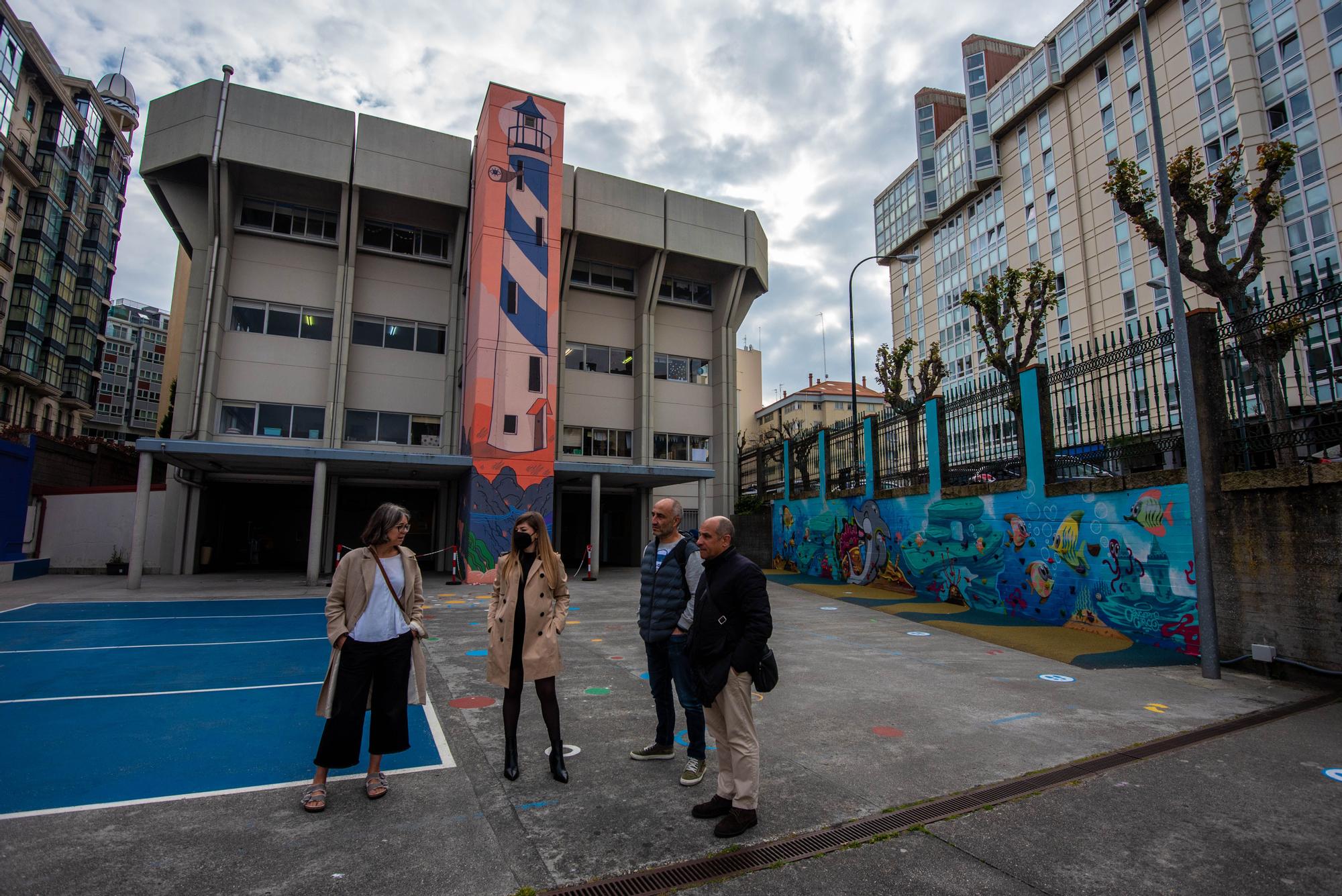 Un faro para el patio del colegio Zalaeta