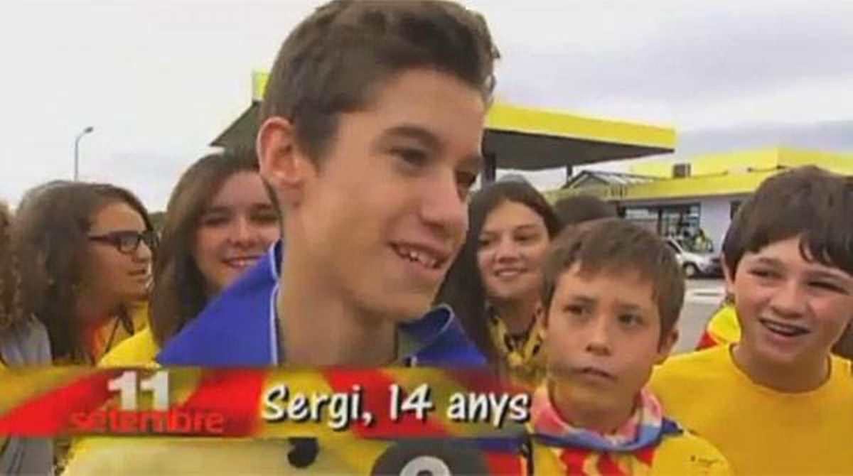 Reportatge sobre la Via Catalana a l’informatiu infantil ’Info K’ de TV-3.