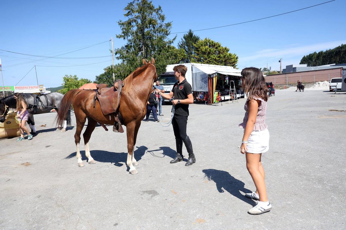 Llegaron a Meis aficionados al caballo de toda Galicia.
