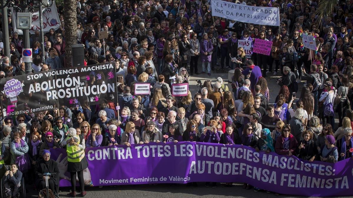 manifestacion Día Internacional por la Eliminación de la Violencia contra la Mujer