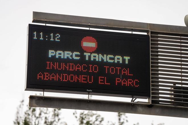 El Parc Fluvial del Besòs y La Mola cierran por seguridad ante el riesgo de fuertes lluvias