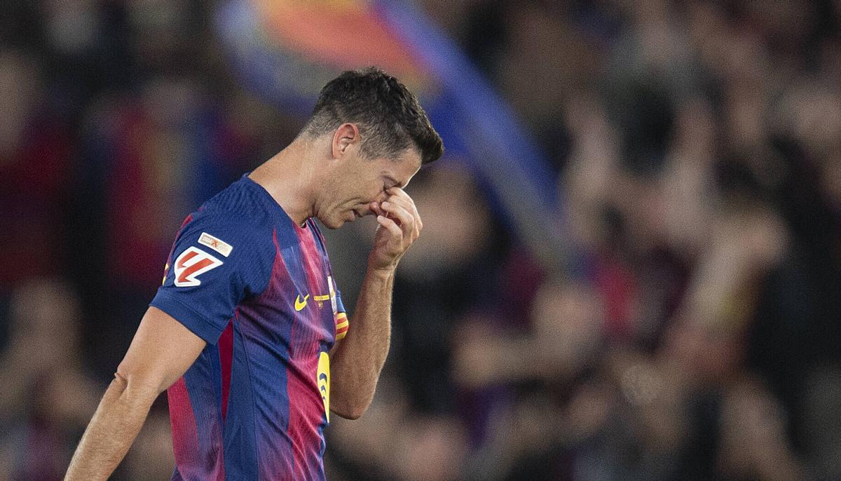 Robert Lewandowski se despide del Camp Nou