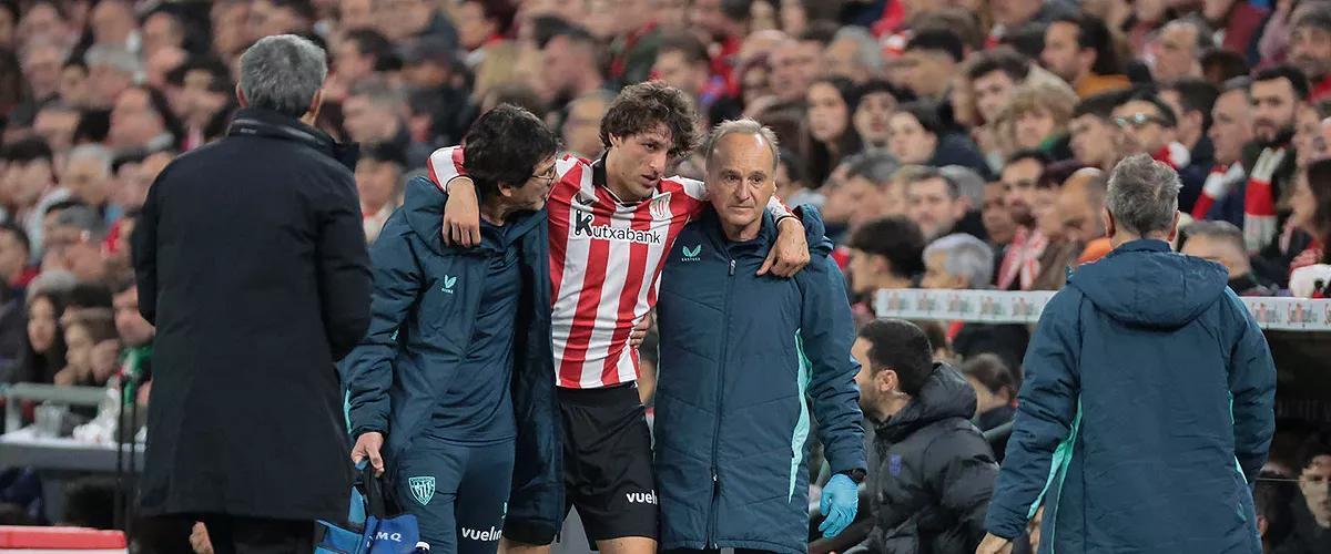 Unai Gómez se marcha lesionado