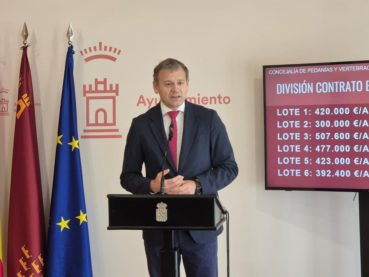 El concejal de Pedanías y Vertebración Territorial, Marco Antonio Fernández.