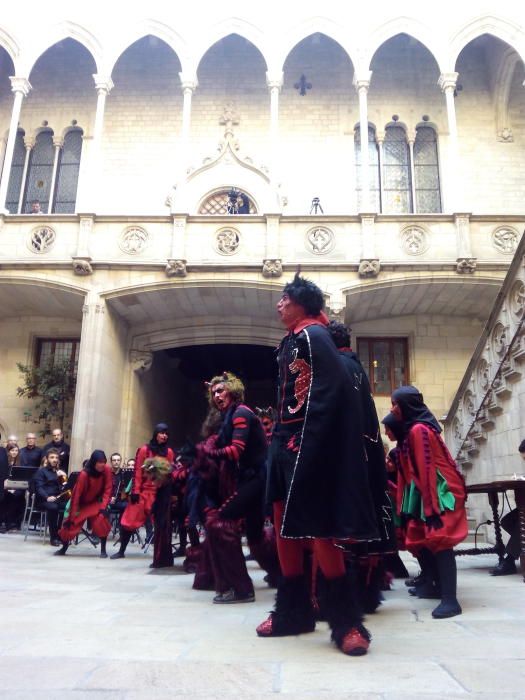 Els Pastorets de Súria, al Palau de la Generalitat