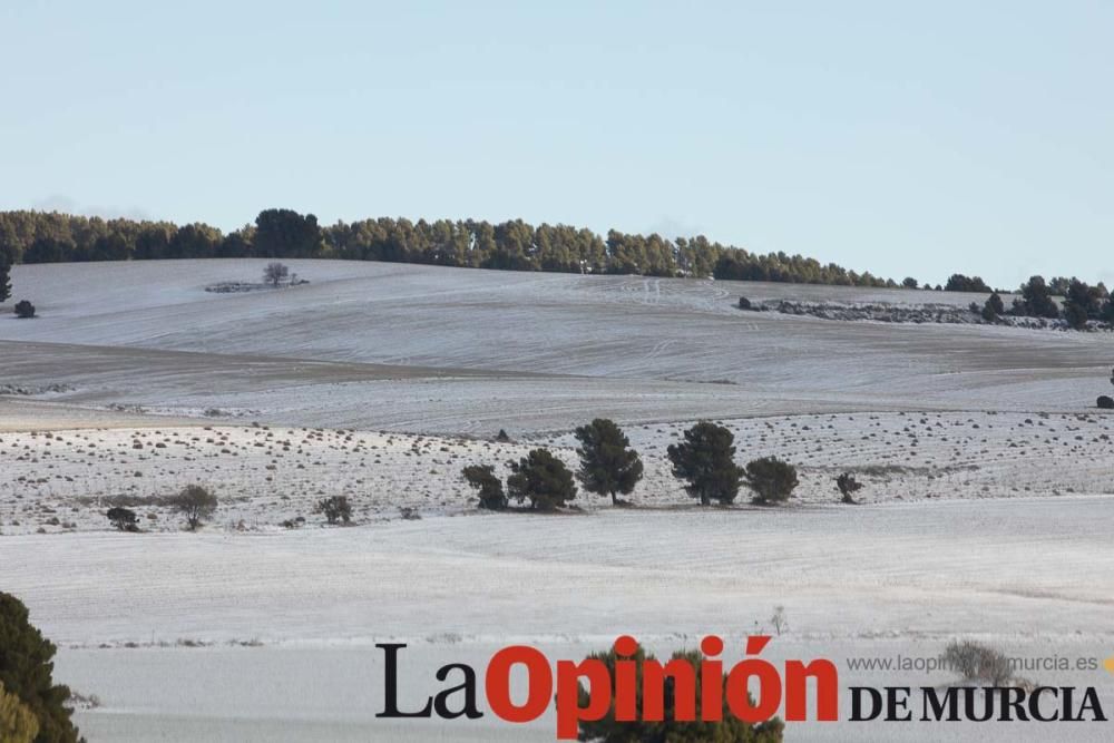 La nieve llega a las pedanías de la comarca del No