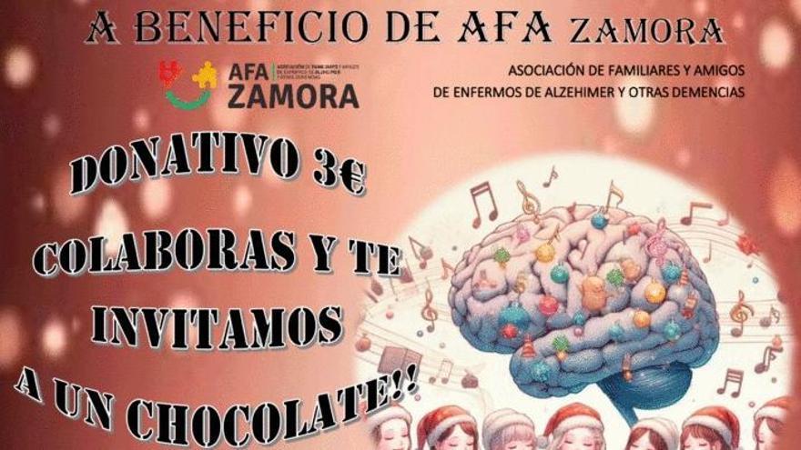 Cartel promocional del concierto solidario que se celebrará en Fuentelapeña