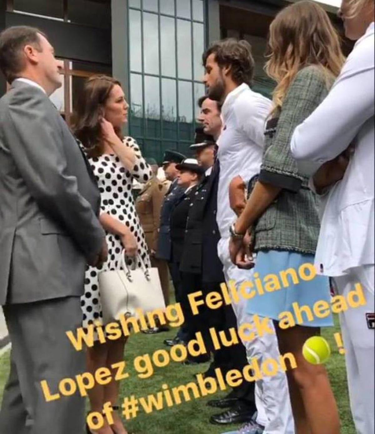 Kate Middleton y Feliciano López