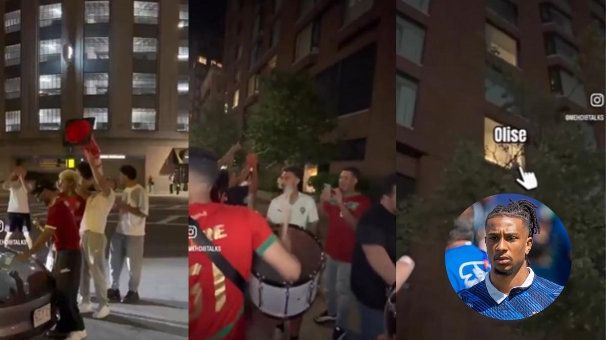 Altercados en el hotel de Francia por parte de la afición marroquí.