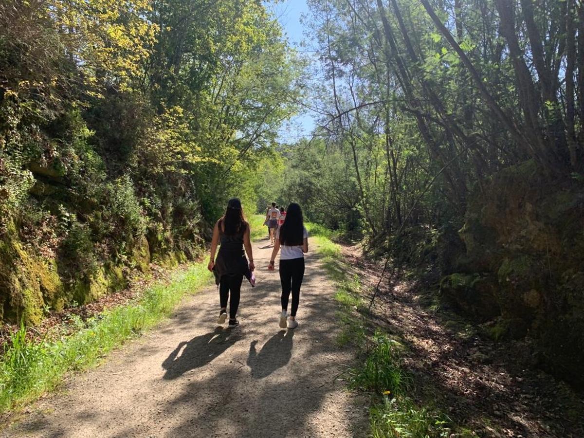 De caminata por la Vía Verde de O Salnés