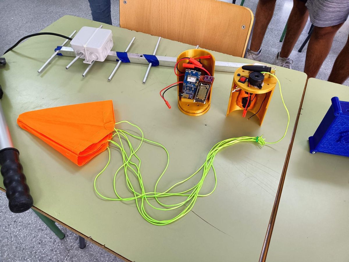 Satélite diseñado por los alumnos del IES El Tablero I Aguañac.