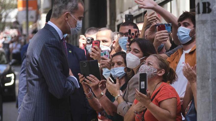 Visita del Rey al Parlamento de Canarias.