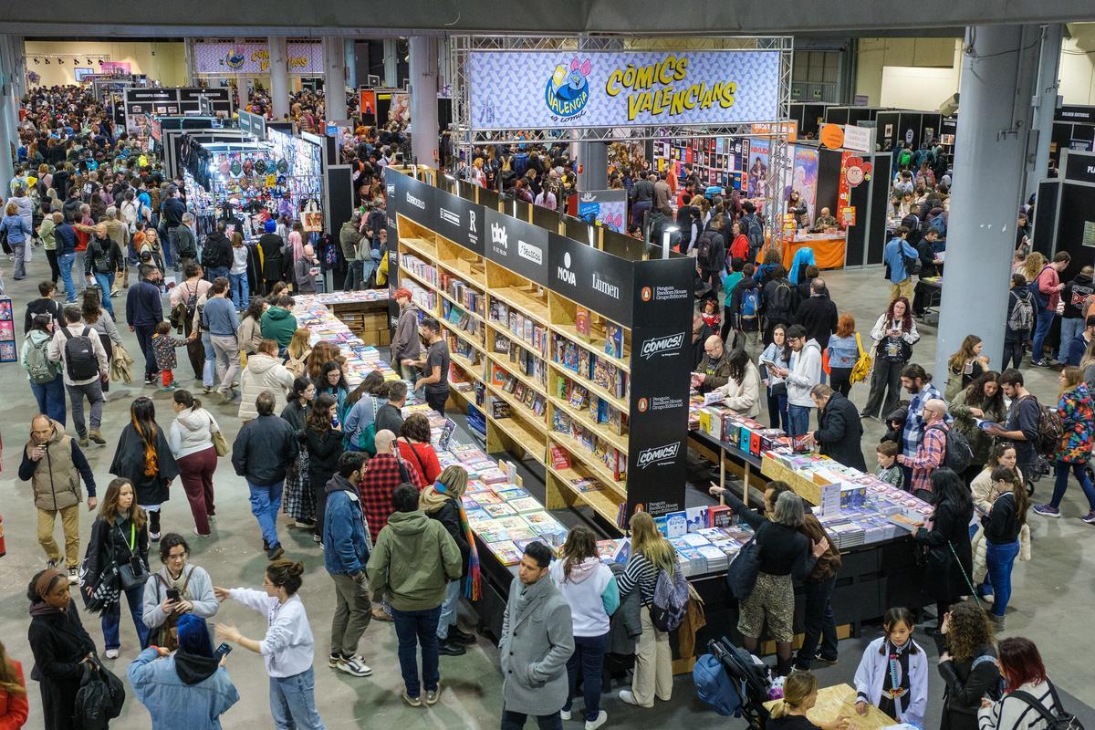 El Salón del Cómic de València, durante la pasada edición.