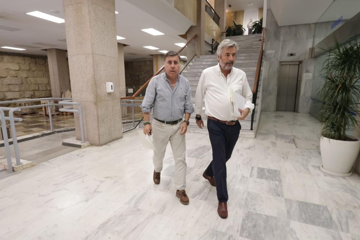 Miguel Ruiz Madruga y Miguel Ángel Torrico, este lunes.