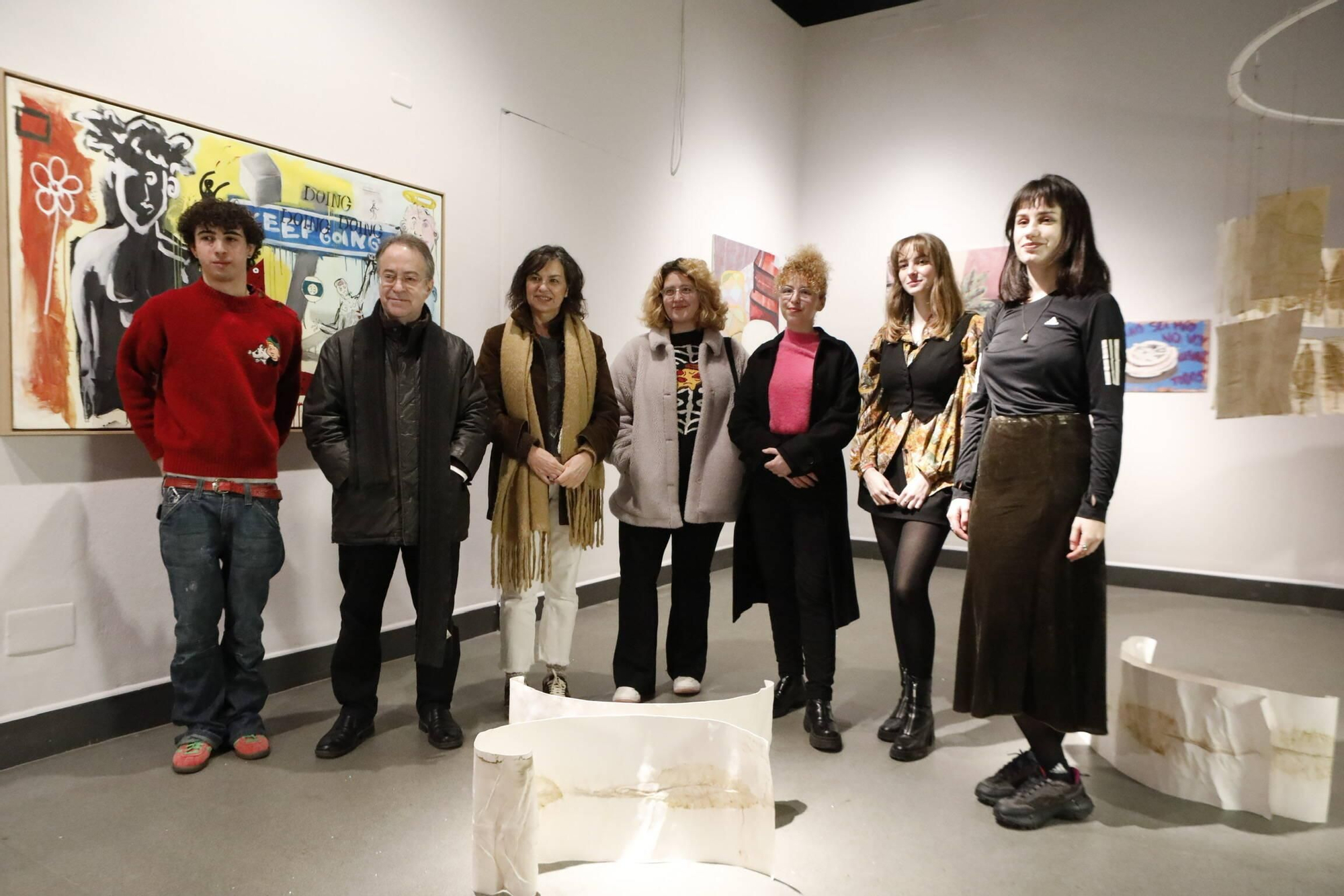 La presentación de la Muestra de Artes Plásticas en el Antiguo Instituto, en imágenes