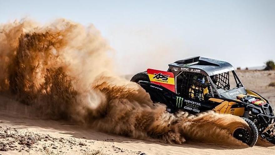 El bugui de Farrés i Monleón durant la cinquena etapa del Dakar