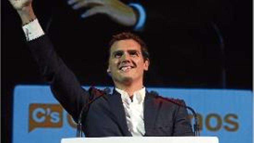 El candidat de Ciutadans a la presidència, Albert Rivera, ahir.