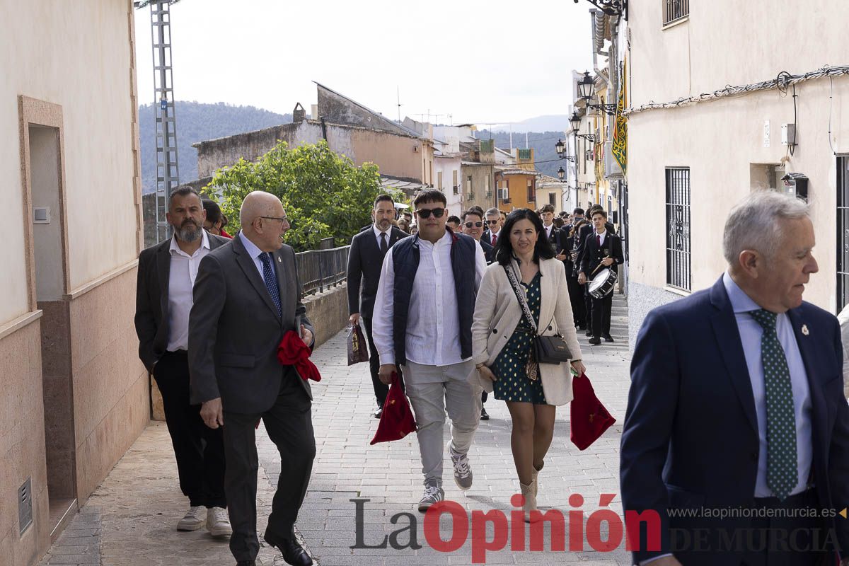 Corporación, Cofradía y Bandos realizan la 'Pedimenta' en Caravaca