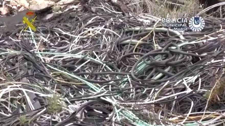 VÍDEO | La Guardia Civil desarticula en Valencia una red delictiva dedicada al robo de cobre