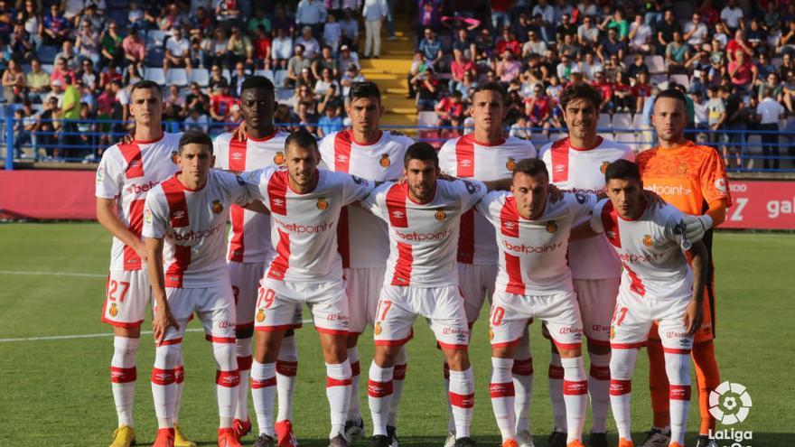 El once inicial del Mallorca en Almendrajo.