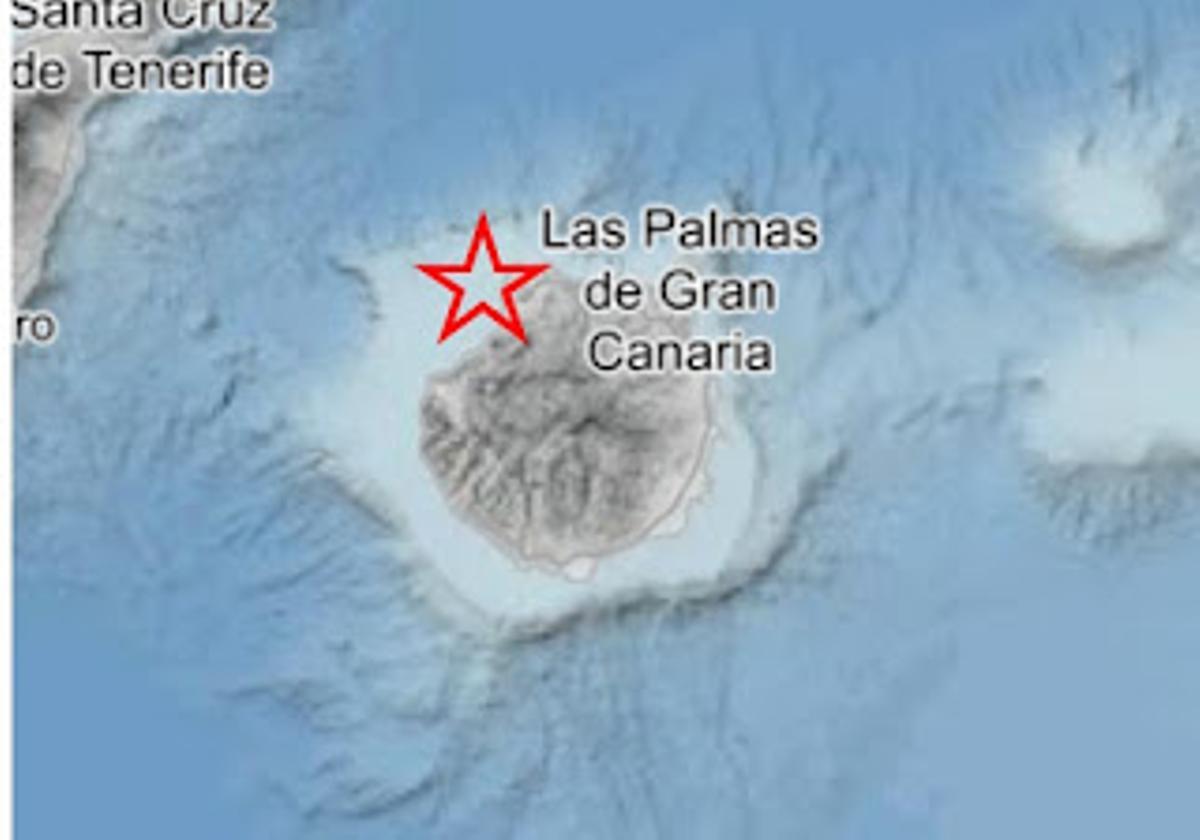 Mapa del lugar del temblor
