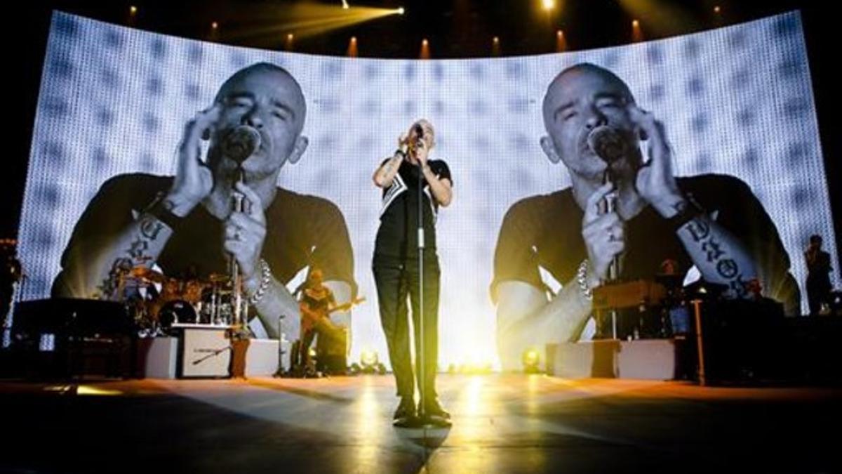 Eros Ramazzotti, en una de sus actuaciones.