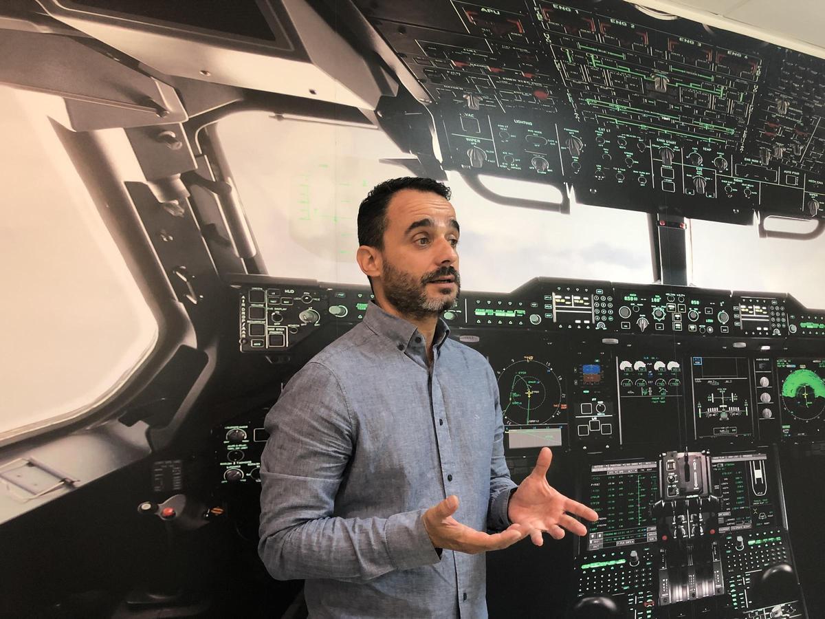 Santiago Méndez Bermúdez está al frente de la empresa Systratec, radicada en Sevilla, en el Parque Empresarial Aerópolis.