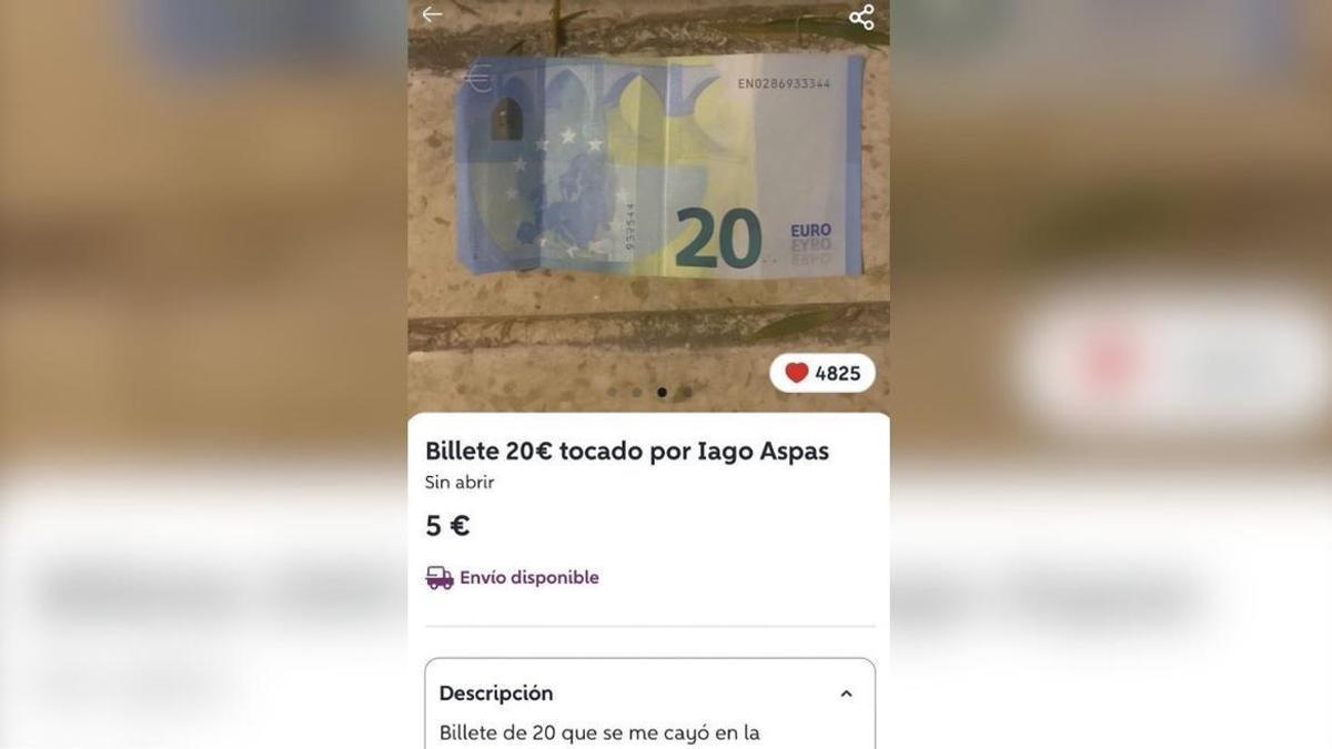 Supuesto anuncio de Wallapop.