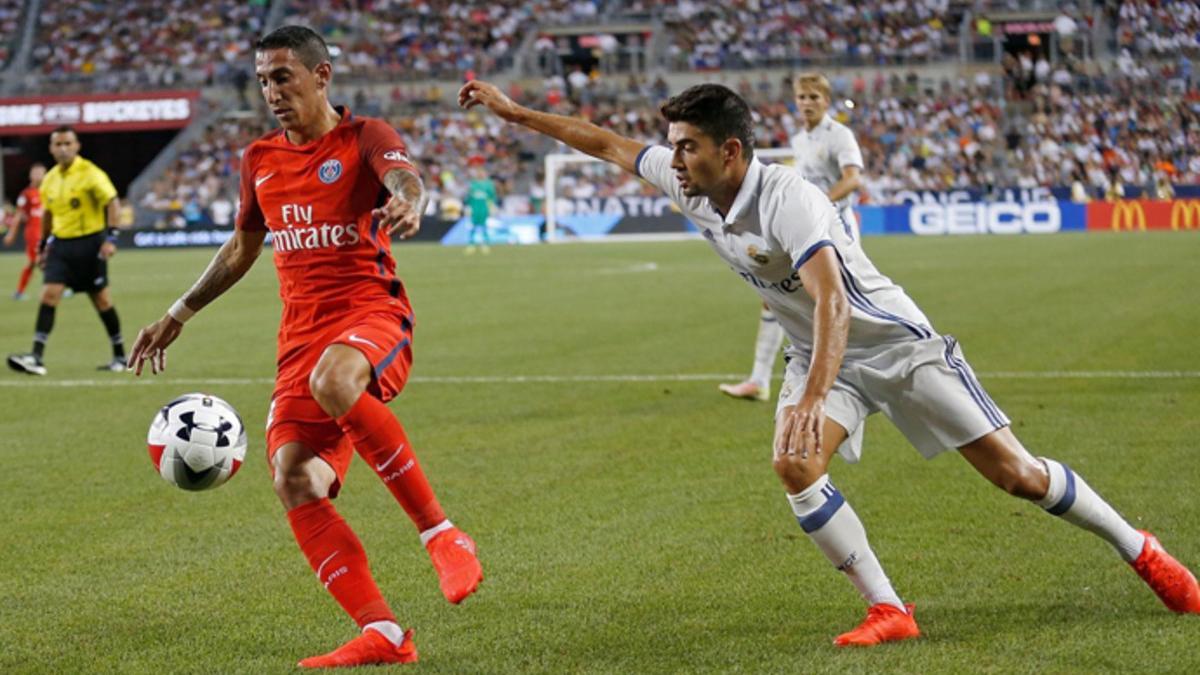 Enzo Zidane debutó con el primer equipo ante el PSG esta pretemporada