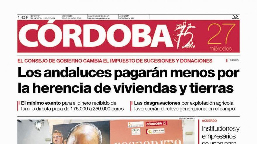 La portada de CÓRDOBA