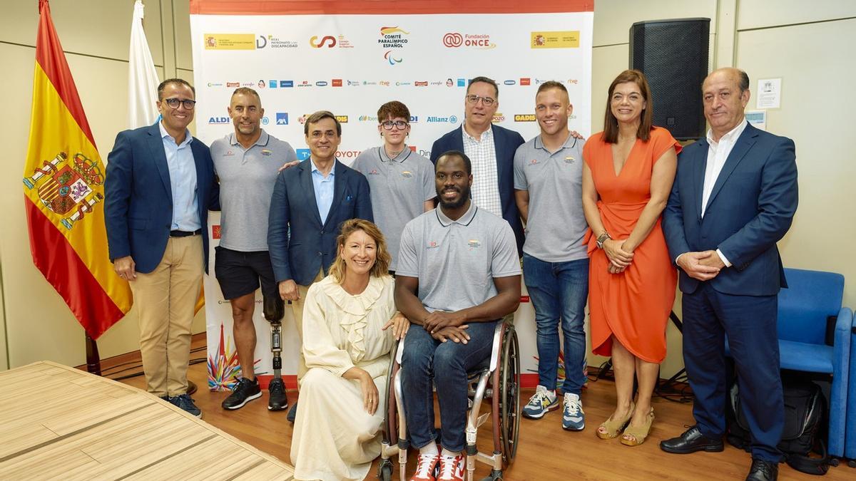 Rueda de prensa de la presentación de deportistas paralímpicos canariso preseleccionados para París 2024.