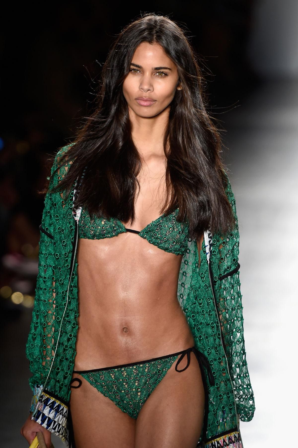 NYFW: Custo Barcelona Primavera/Verano 2016, bikini en verde