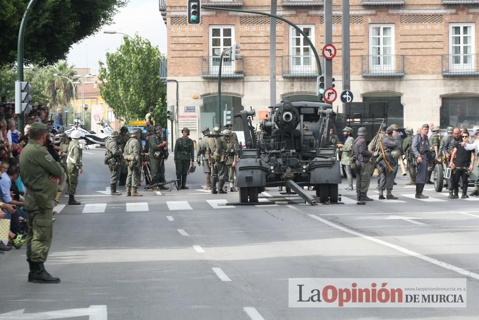 Recreación de una batalla de la II Guerra Mundial