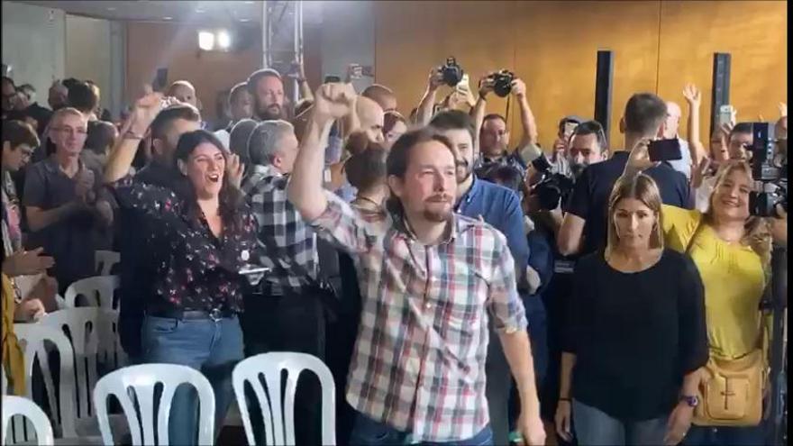 Pablo Iglesias en Murcia: "No somos capaces de cambiarlo todo desde un Gobierno, pero algunas cosas sí"