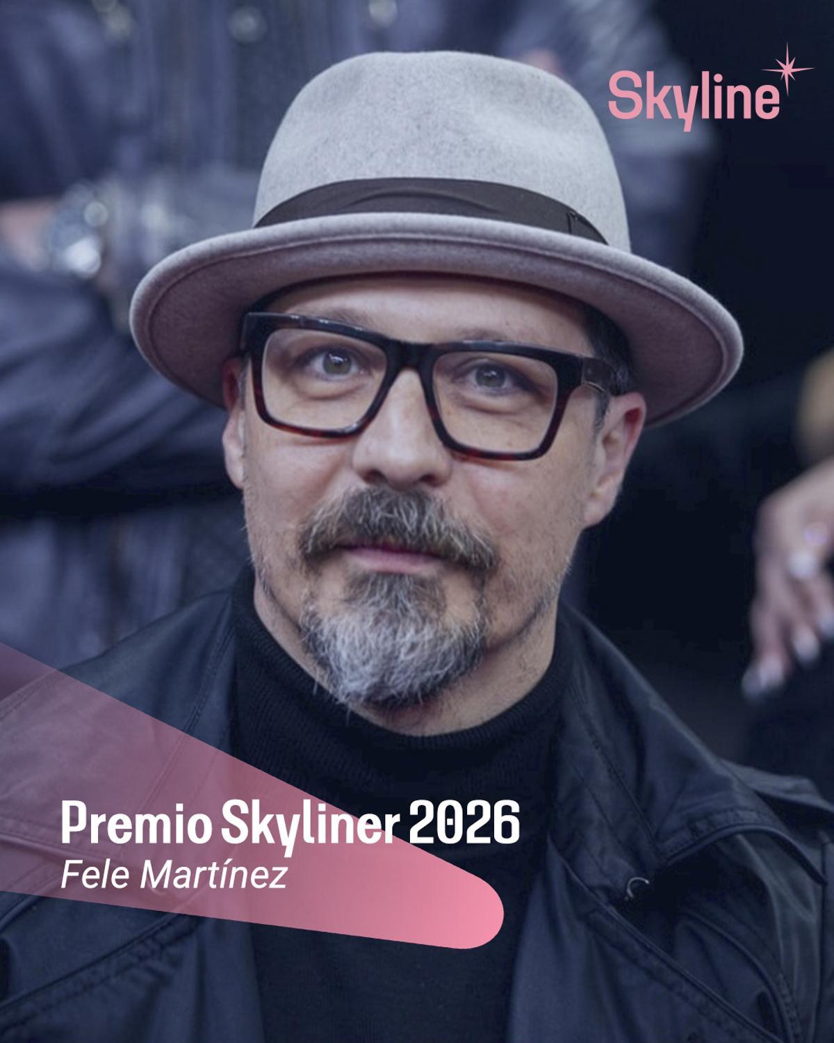 Cartel con el que el Skyline Film Festival ha anunciado el premio de Fele Martínez
