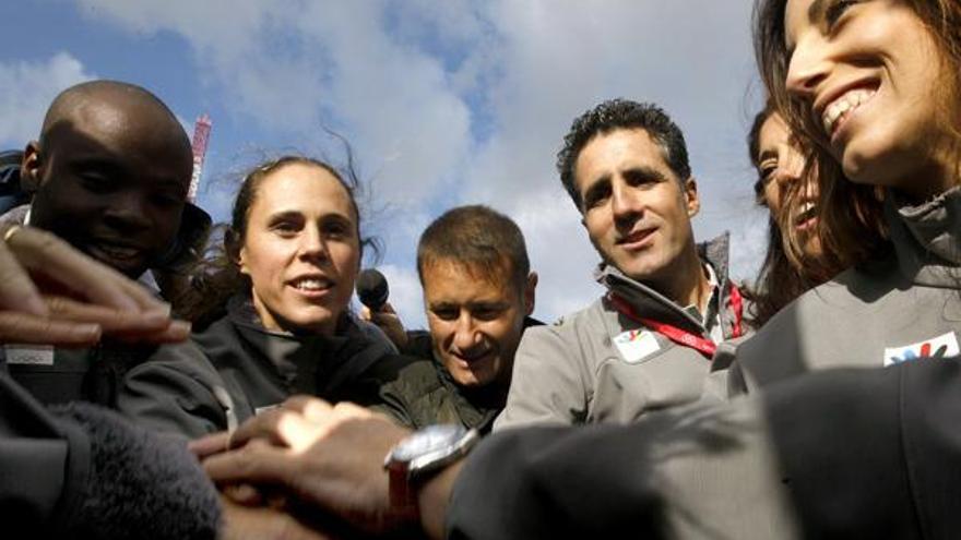 Deportistas españoles en Copenhague.