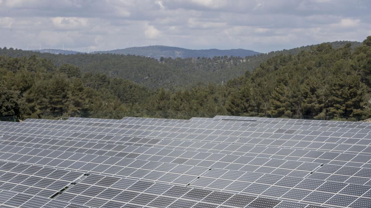 Parque fotovoltaico en Titaguas.